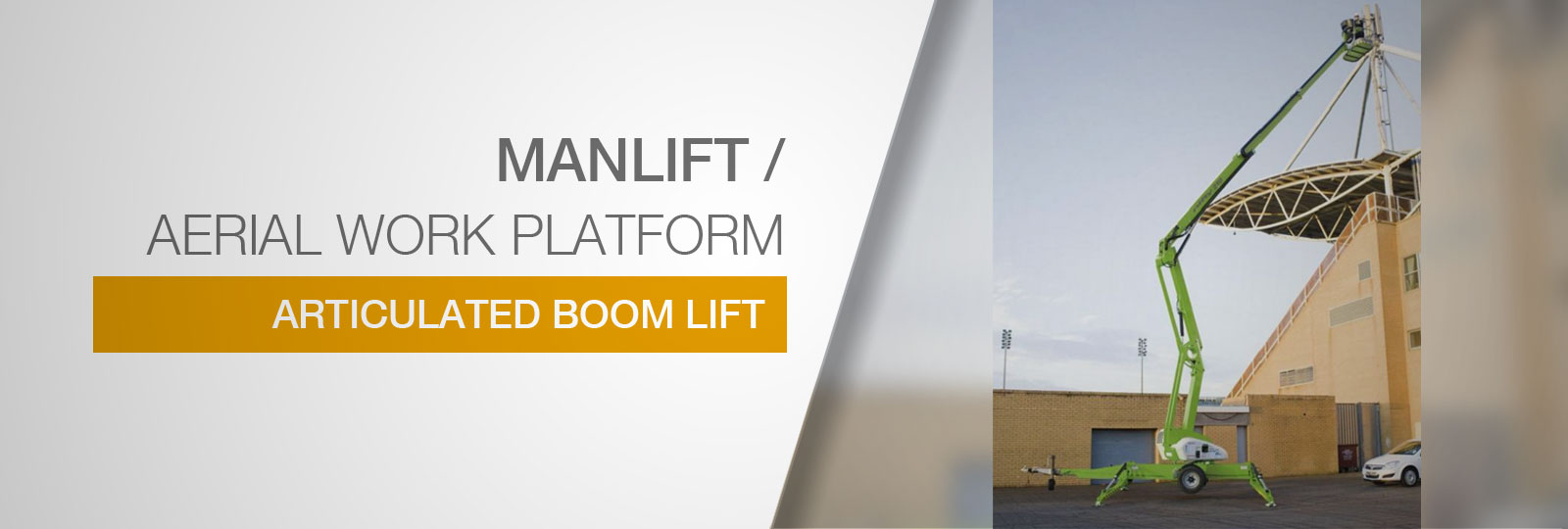 Manlift Aerial Work Platform Articulated Boom Lift Trailer Mounted