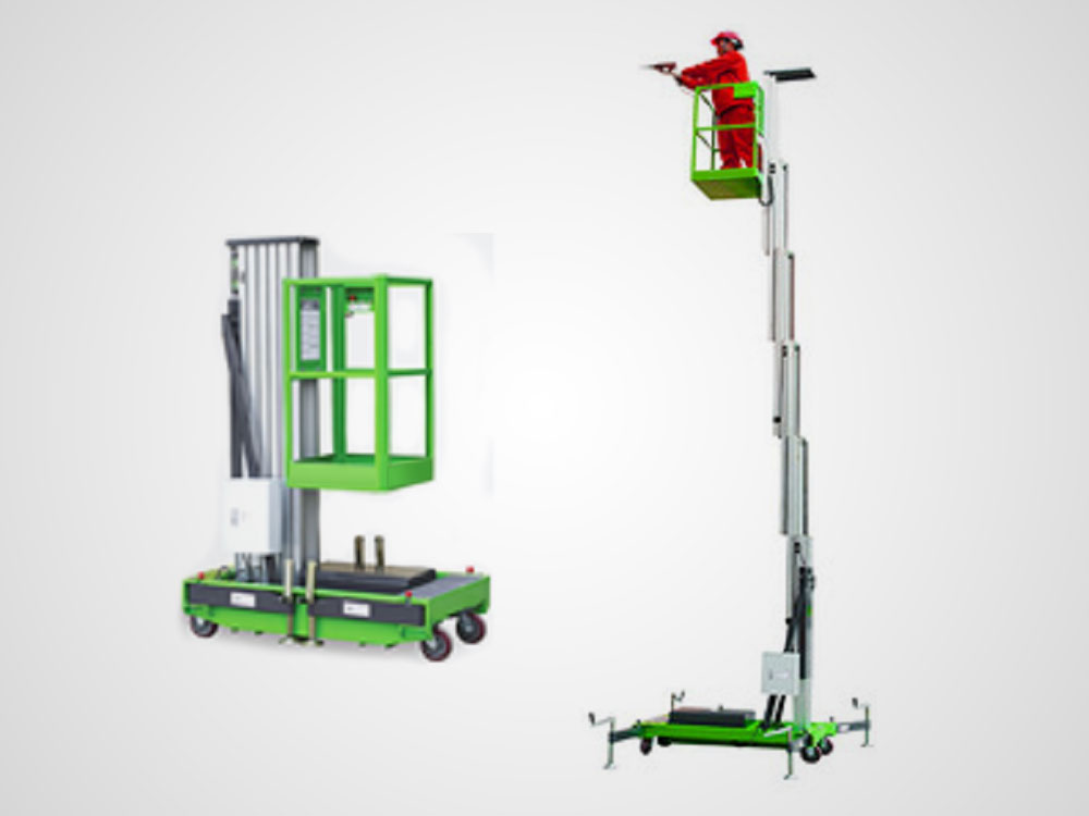 Vertical Lift Single Aluminum Mast