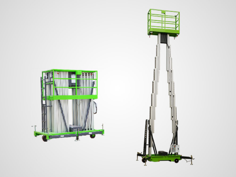 Vertical Lift Dual Aluminum Mast